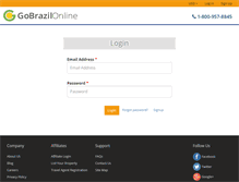 Tablet Screenshot of gobrazilonline.com